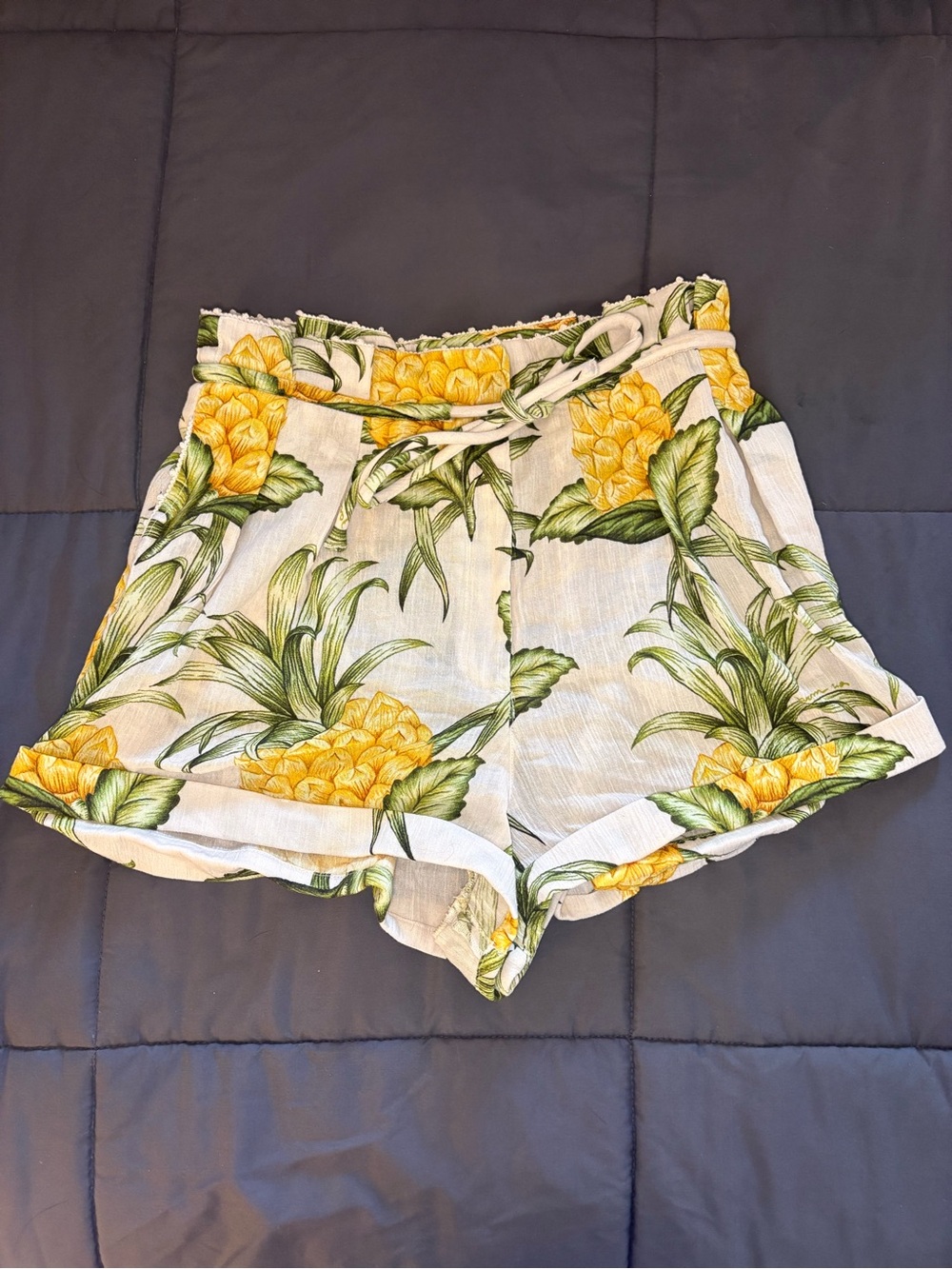 🍍 FARM Rio Pineapple Print Shorts — Size Small, NWT